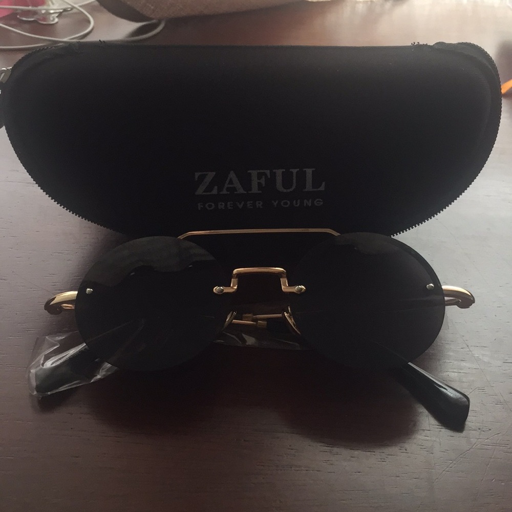 rimless sunglasses